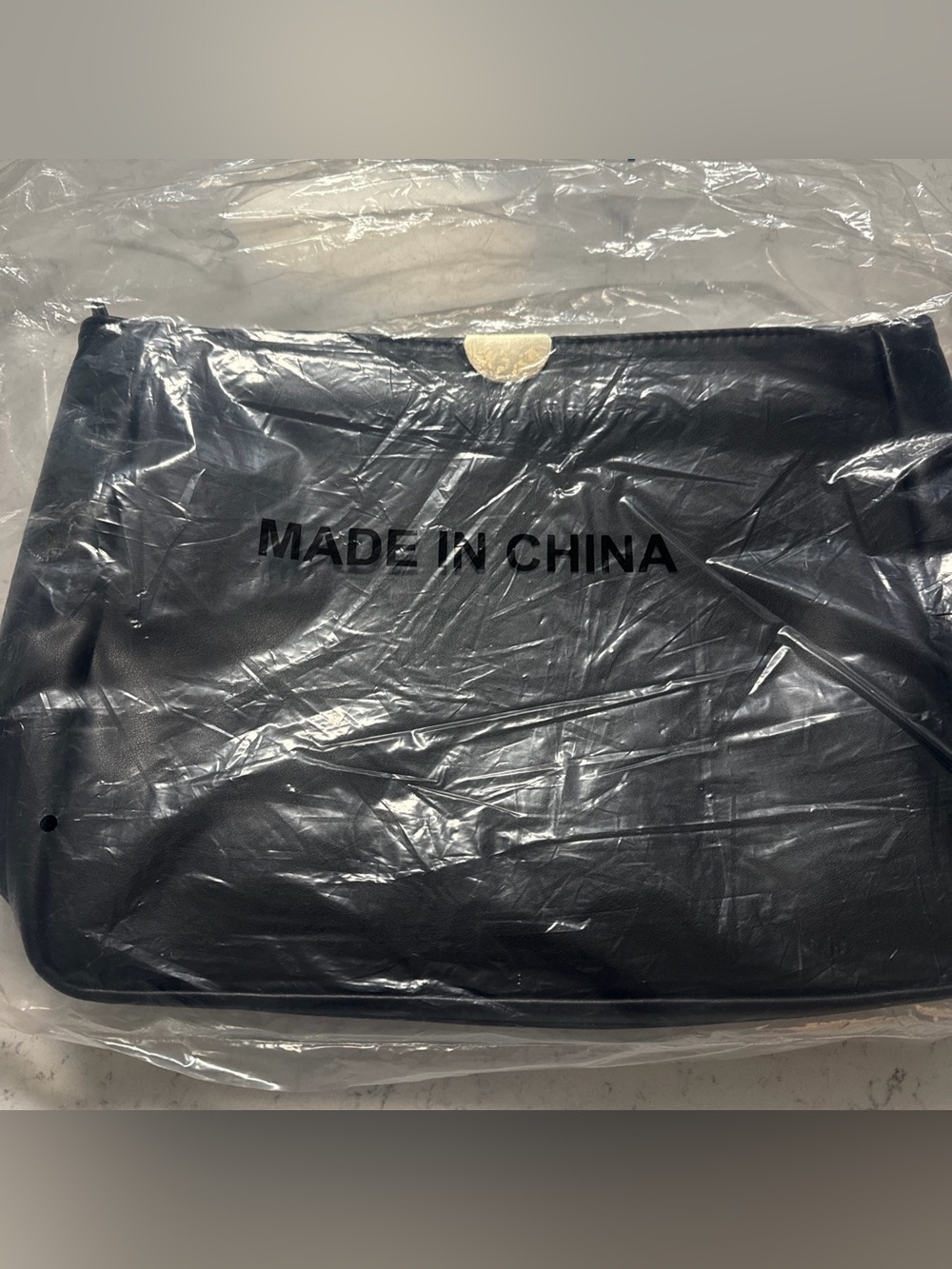 Bergdorf Goodman Black Vegan Leather
Clutch Bag - Picture 3 of 8